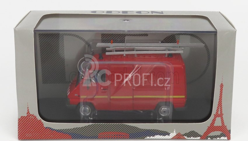 Odeon Renault Master T30 Van Vtu Villiers Sapeurs Pompiers 1981 1:43 Red