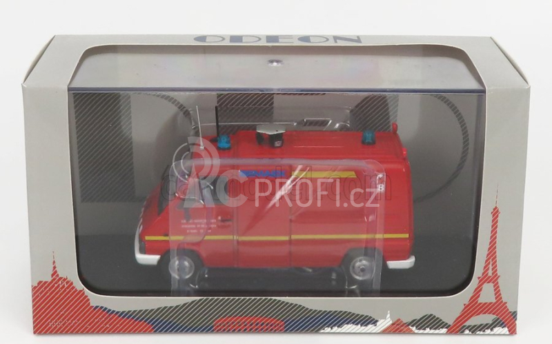 Odeon Renault Master T30d Van Vsr Bemaex Sapeurs Pompiers 1981 1:43 Red