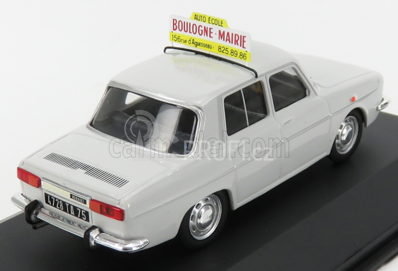 Odeon Renault R10 Auto Ecole Boulogne-mairie 1969 1:43 Světle Šedá