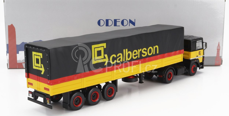 Odeon Renault R310 Truck Telonato Calberson 1986 1:43 Žlutá Černá Červená