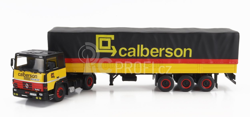 Odeon Renault R310 Truck Telonato Calberson 1986 1:43 Žlutá Černá Červená