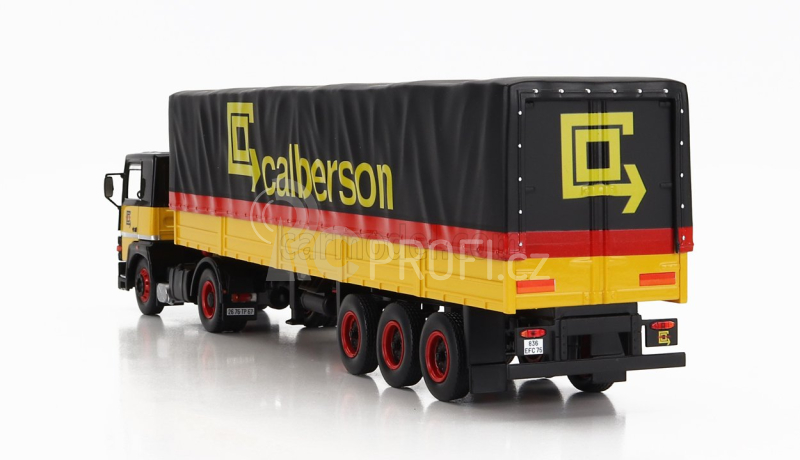 Odeon Renault R310 Truck Telonato Calberson 1986 1:43 Žlutá Černá Červená