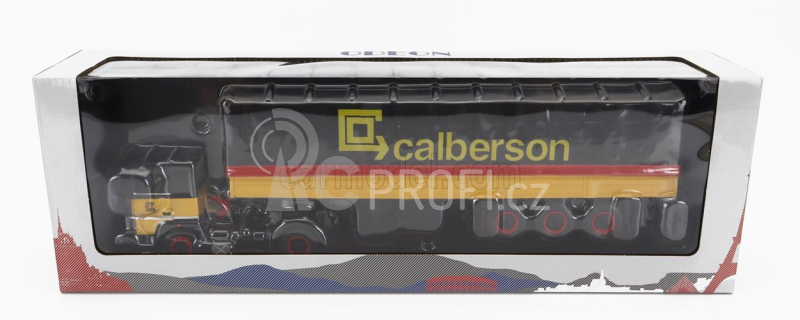 Odeon Renault R310 Truck Telonato Calberson 1986 1:43 Žlutá Černá Červená