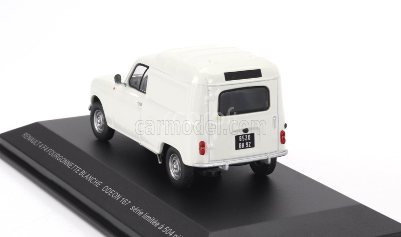 Odeon Renault R4 F4 Fourgonnette Van 1975 1:43 Bílá