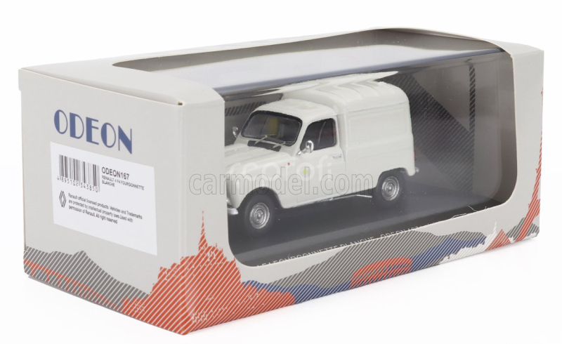 Odeon Renault R4 F4 Fourgonnette Van 1975 1:43 Bílá