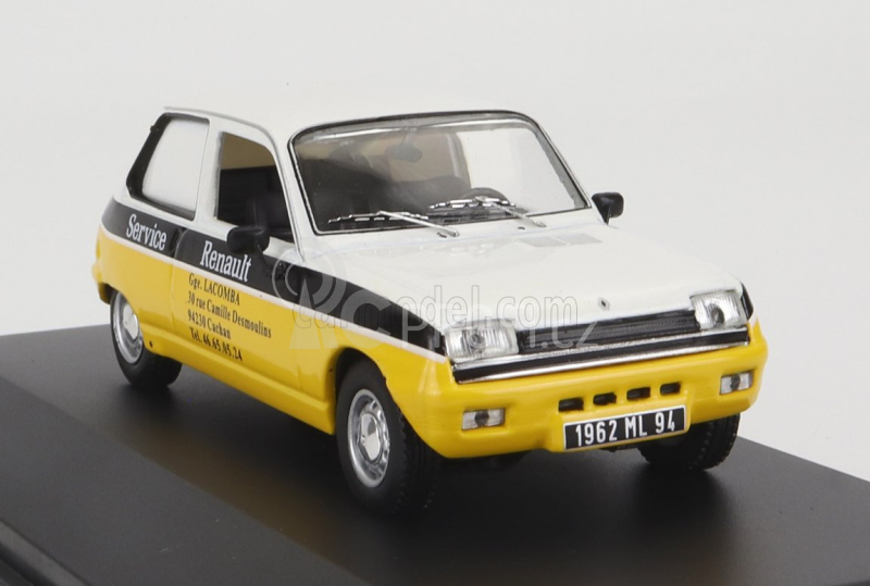 Odeon Renault R5 Societe Renault Service 1973 1:43 Bílá Žlutá Černá