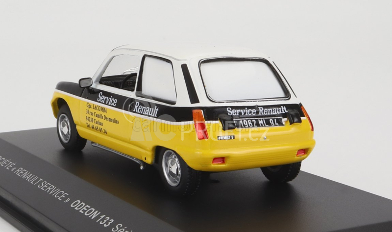 Odeon Renault R5 Societe Renault Service 1973 1:43 Bílá Žlutá Černá