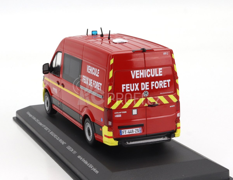 Odeon Volkswagen Krafter L2h2 Lambert Vff 13 Bouches De  Rhone Vehicule Feux De Foret Sapeurs Pompiers 2020 1:43 Červená Žlutá