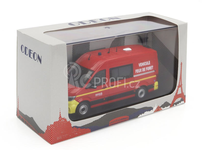 Odeon Volkswagen Krafter L2h2 Lambert Vff 13 Bouches De  Rhone Vehicule Feux De Foret Sapeurs Pompiers 2020 1:43 Červená Žlutá
