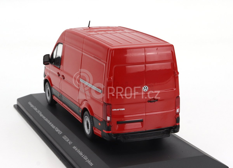 Odeon Volkswagen Krafter L2h2 Van Sapeurs Pompiers 2020 - With Decals 1:43 Red