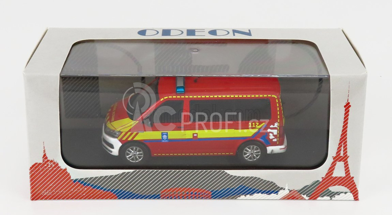 Odeon Volkswagen T6 Minibus Sapeurs Pompiers Cgdis Luxembourg 2015 1:43 Červená Žlutá Bílá