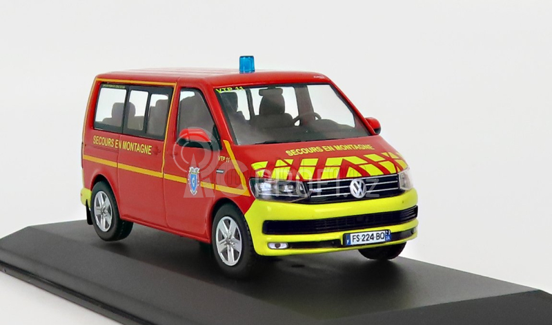 Odeon Volkswagen T6 Minibus Sapeurs Pompiers Sdis 2a Secours En Montagne 2015 1:43 Červená Žlutá