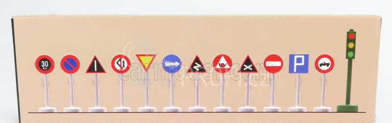 Officina-942 Accessories Segnali Stradali + Semaforo - Traffic Signs And Traffic-lights 1:76 /