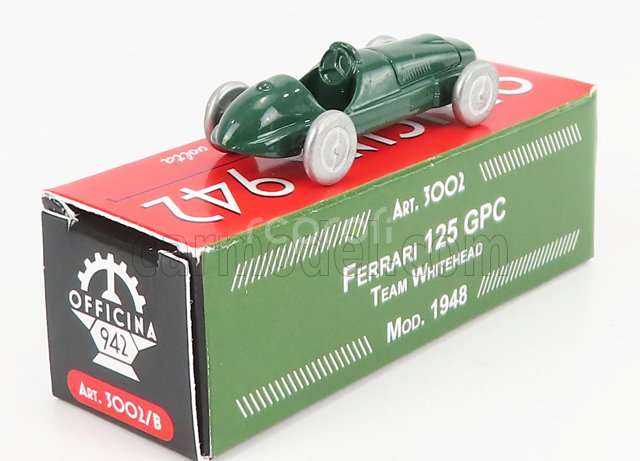 Officina-942 Ferrari F1  125 Gpc N 0 Team Whitehead 1948 1:76 Zelená