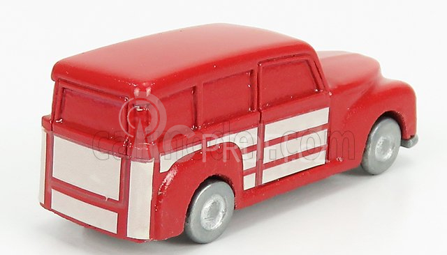 Officina-942 Fiat 1100 Bl Giardinetta Metallica Carrozzeria Monterosa 1958 1:76 Červená Ivory