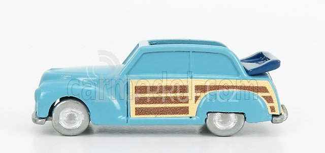 Officina-942 Fiat 1100 E Cabriolet Open Venilia Carrozzeria Savio 1949 1:76 Světle Modré Dřevo
