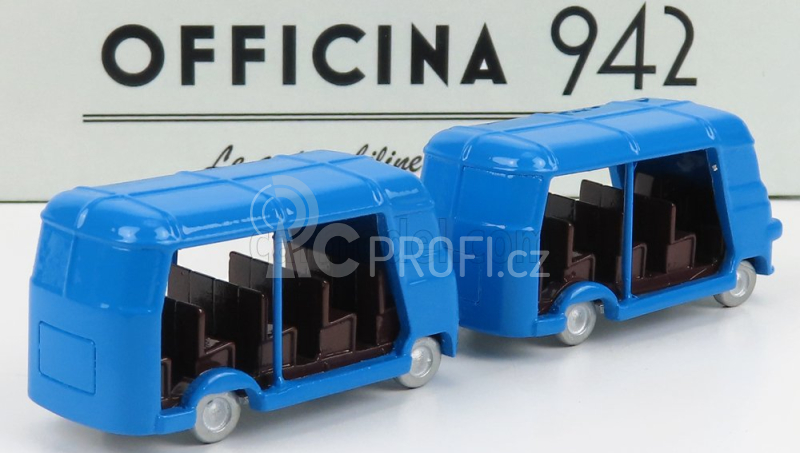 Officina-942 Fiat 1100 Elr Autotreno Visitatori Fiera Del Levante Carrozzeria Romanazzi 1953 1:76 Blue