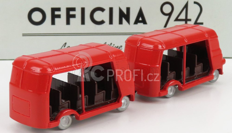 Officina-942 Fiat 1100 Elr Autotreno Visitatori Fiera Del Levante Carrozzeria Romanazzi 1953 1:76 Red