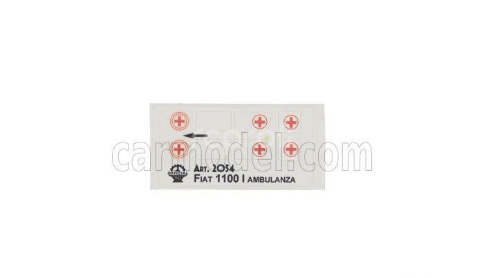 Officina-942 Fiat 1100 Garavini Ambulanza - Ambulance 1954 1:76 Grey