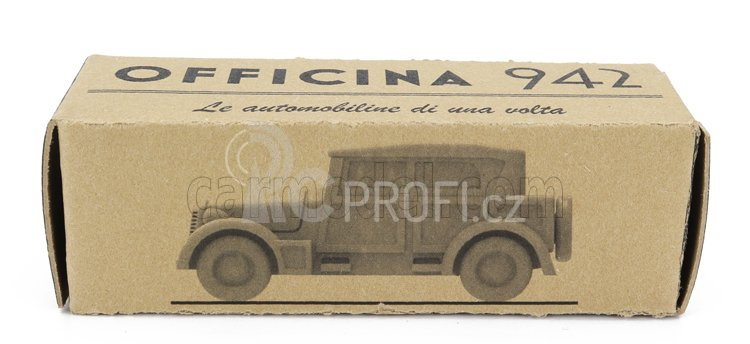 Officina-942 Fiat 1100 Militare Cabriolet Closed 1939 1:76 Vojenská Zelená
