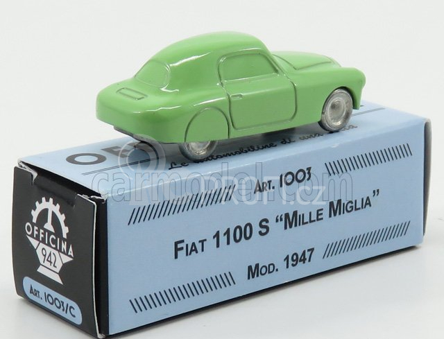 Officina-942 Fiat 1100s Mille Miglia 1:76 Světle Zelená