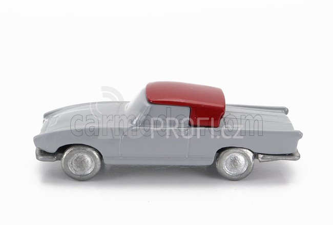 Officina-942 Fiat 1200 Coupe Carrozzeria Ghia 1958 1:76 Šedá Červená