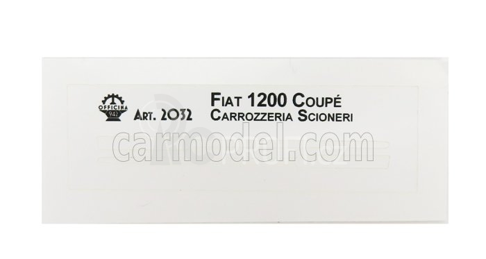 Officina-942 Fiat 1200 Coupe Carrozzeria Scionieri 1958 1:76 Modrá Bílá