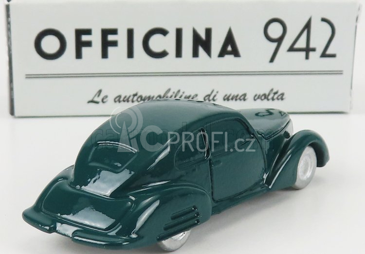 Officina-942 Fiat 1500 Berlinetta Superleggera Touring 1939 1:76 Zelená