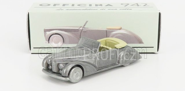 Officina-942 Fiat 1500 Cabriolet Carrozzeria Viotti 1940 1:76 Grigio Met