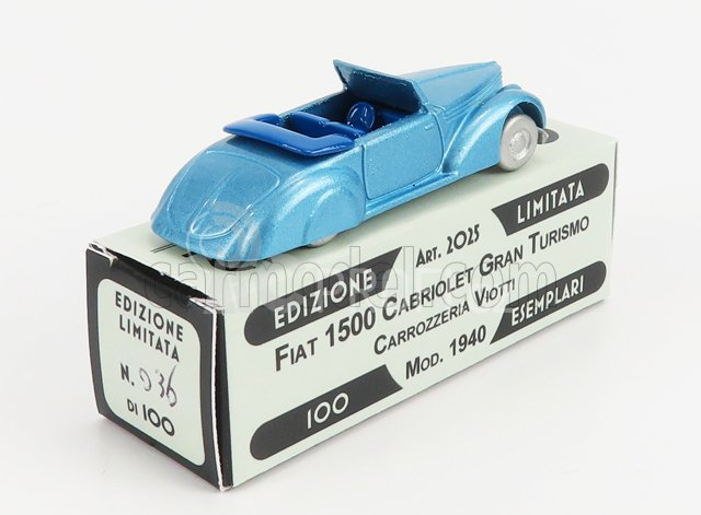 Officina-942 Fiat 1500 Cabriolet Carrozzeria Viotti 1940 1:76 Světle Modrá