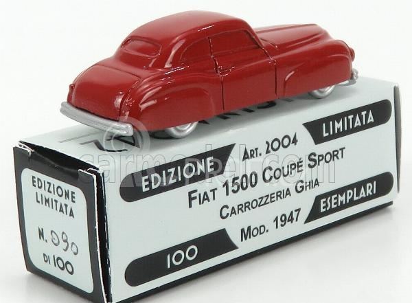 Officina-942 Fiat 1500 Ghia Coupe Gran Sport 1947 1:76 Red