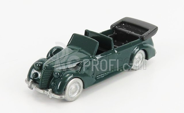 Officina-942 Fiat 2800 Torpedo Da Parata Cabriolet Carrozzeria Stab. Farina 1939 1:76 Zelená