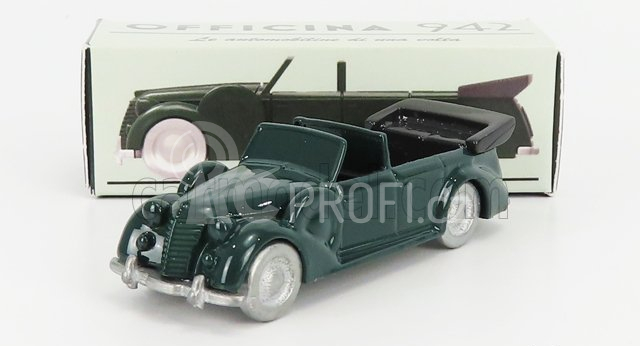 Officina-942 Fiat 2800 Torpedo Da Parata Cabriolet Carrozzeria Stab. Farina 1939 1:76 Zelená