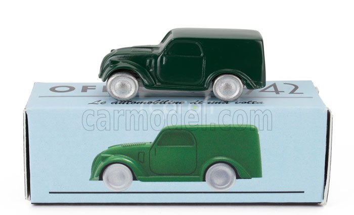 Officina-942 Fiat 500 B Furgoncino Van 1948 1:76 Zelená