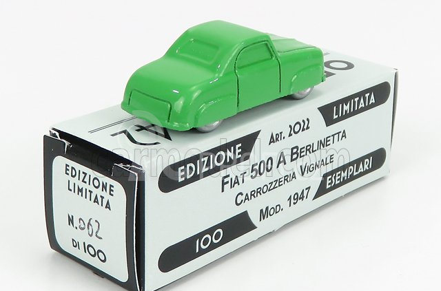Officina-942 Fiat 500 Berlinetta Carrozzeria Vignale 1947 1:76 Zelená