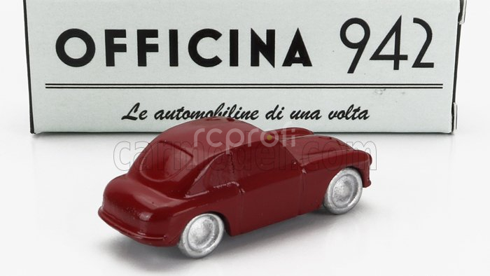 Officina-942 Fiat 500 C Panoramica Zagato 1949 1:76 Red