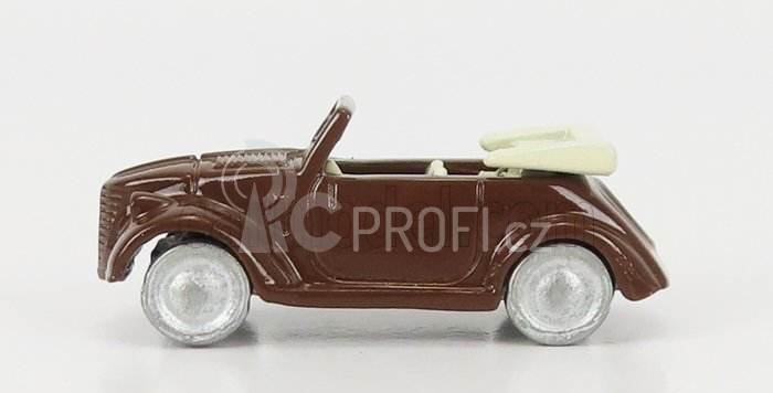 Officina-942 Fiat 500a Cabriolet Carrozzeria Montescani 1939 1:76 Brown