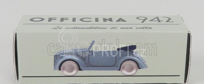 Officina-942 Fiat 500a Cabriolet Carrozzeria Montescani 1939 1:76 Světle Modrá