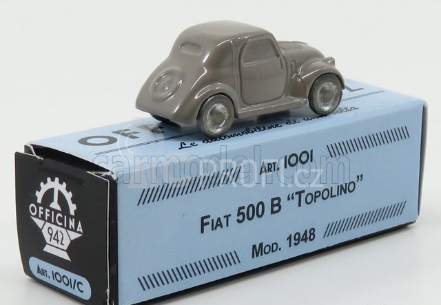 Officina-942 Fiat 500b Topolino 1:76 Světle Šedá