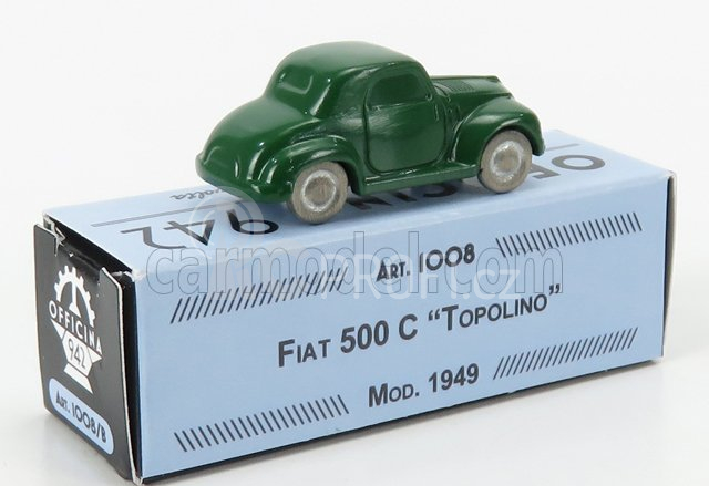 Officina-942 Fiat 500c Topolino 1949 1:76 Zelená