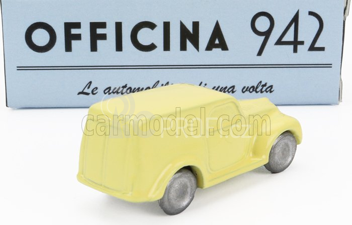 Officina-942 Fiat 500c Van Furgoncino 1949 1:76 Žlutá