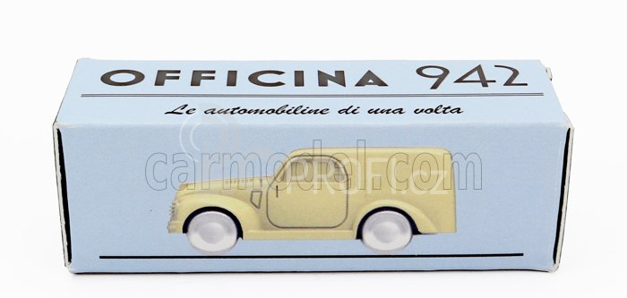 Officina-942 Fiat 500c Van Furgoncino 1949 1:76 Žlutá