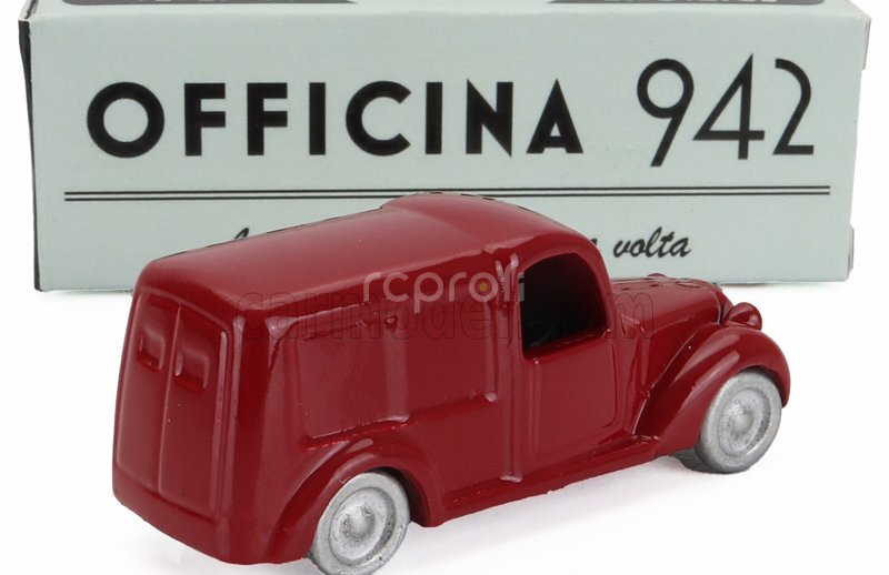 Officina-942 Fiat 508 C/1100 Van Furgone Viberti Regie Poste 1938 1:76 Red