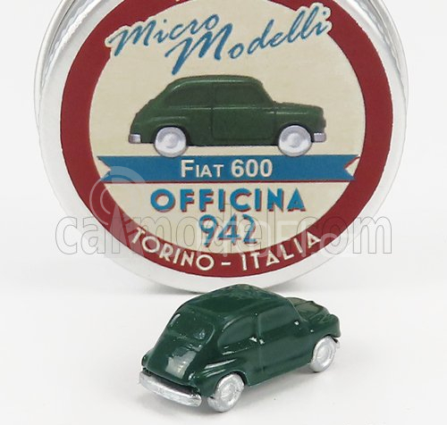 Officina-942 Fiat 600 1955 1:160 Tmavě Zelená