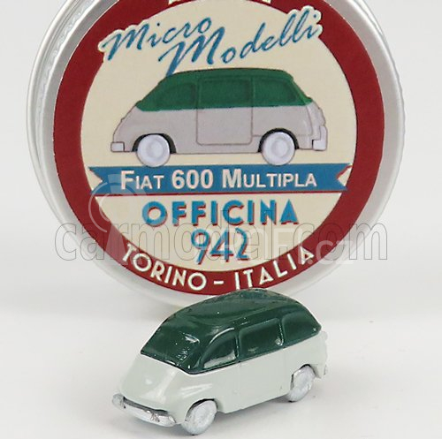 Officina-942 Fiat 600 Multipla 1956 1:160 Šedá Tmavě Zelená