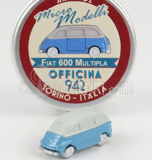 Officina-942 Fiat 600 Multipla 1956 1:160 Světle Modrá Šedá