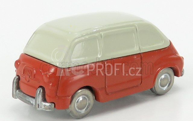 Officina-942 Fiat 600 Multipla 1956 1:76 Červený Krém