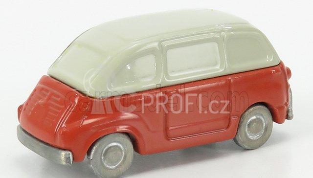 Officina-942 Fiat 600 Multipla 1956 1:76 Červený Krém