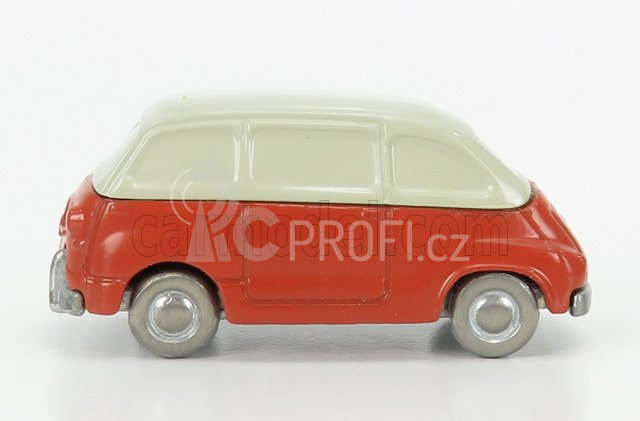 Officina-942 Fiat 600 Multipla 1956 1:76 Červený Krém