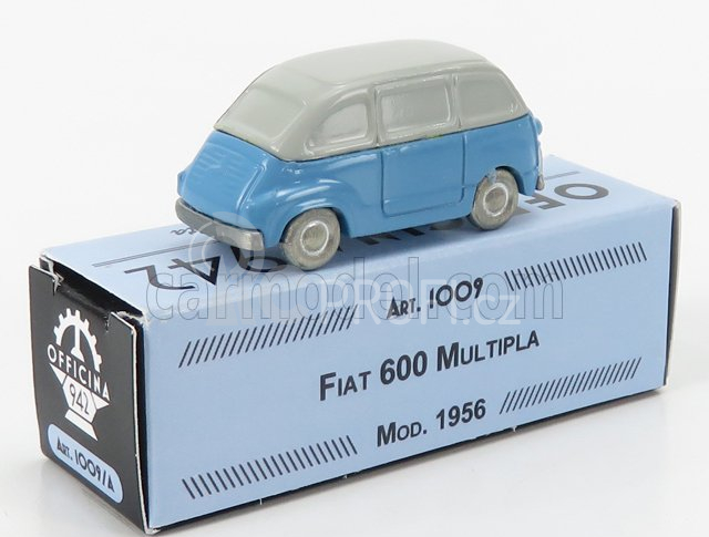 Officina-942 Fiat 600 Multipla 1956 1:76 Světle Modrá Bílá